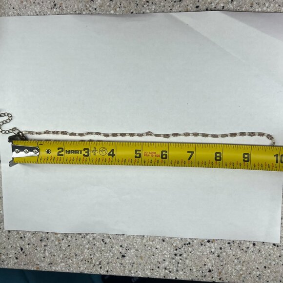 Coldwater Creek multi-strand seed-bead necklace, Gold /bronze & white, 20–22” - Picture 5 of 6